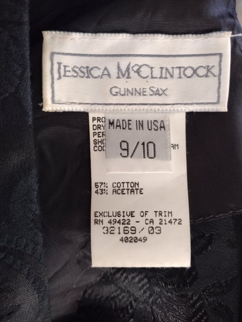 Vintage 90s Jessica McClintock Black Brocade Mini Sheath Choker Halter Dress - Picture 11 of 13